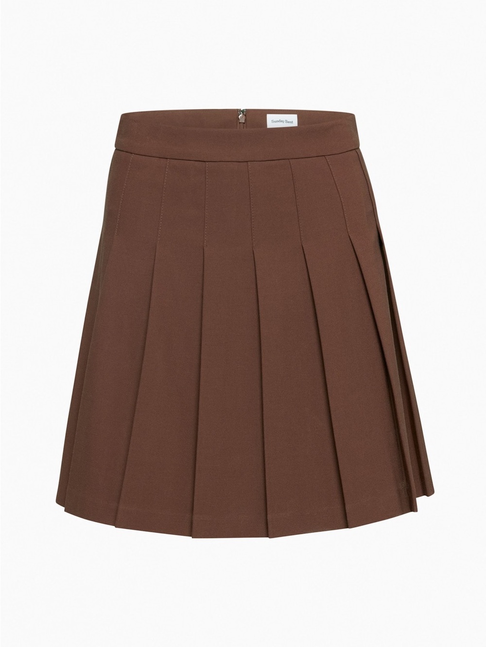 SUNDAY BEST Olive Micro Skirt in Cognac